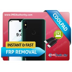 COOLPAD GOOGLE ACCOUNT FRP INSTANT REMOTE SERVICE