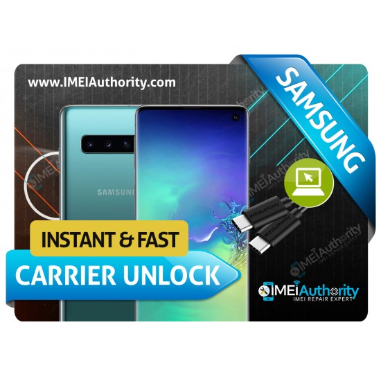 SAMSUNG GALAXY S10 S10+ S10E S10 5G SAMSUNG REMOTE CARRIER UNLOCK SPRINT AT&T T-MOBILE CANADIAN INTERNATIONAL